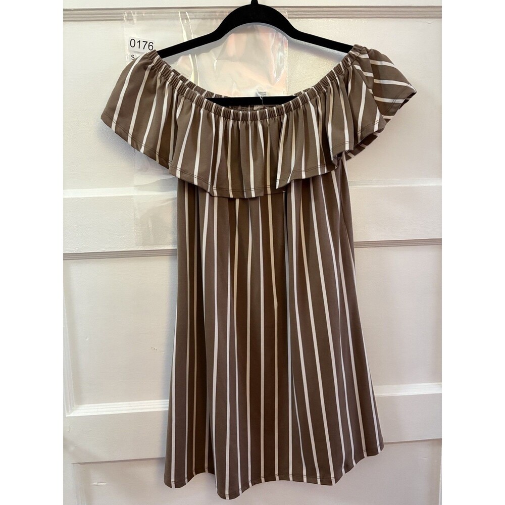 Capella Off The Shoulder S Top Summercore Cookout Patriotic Flutter Sleeve NWT